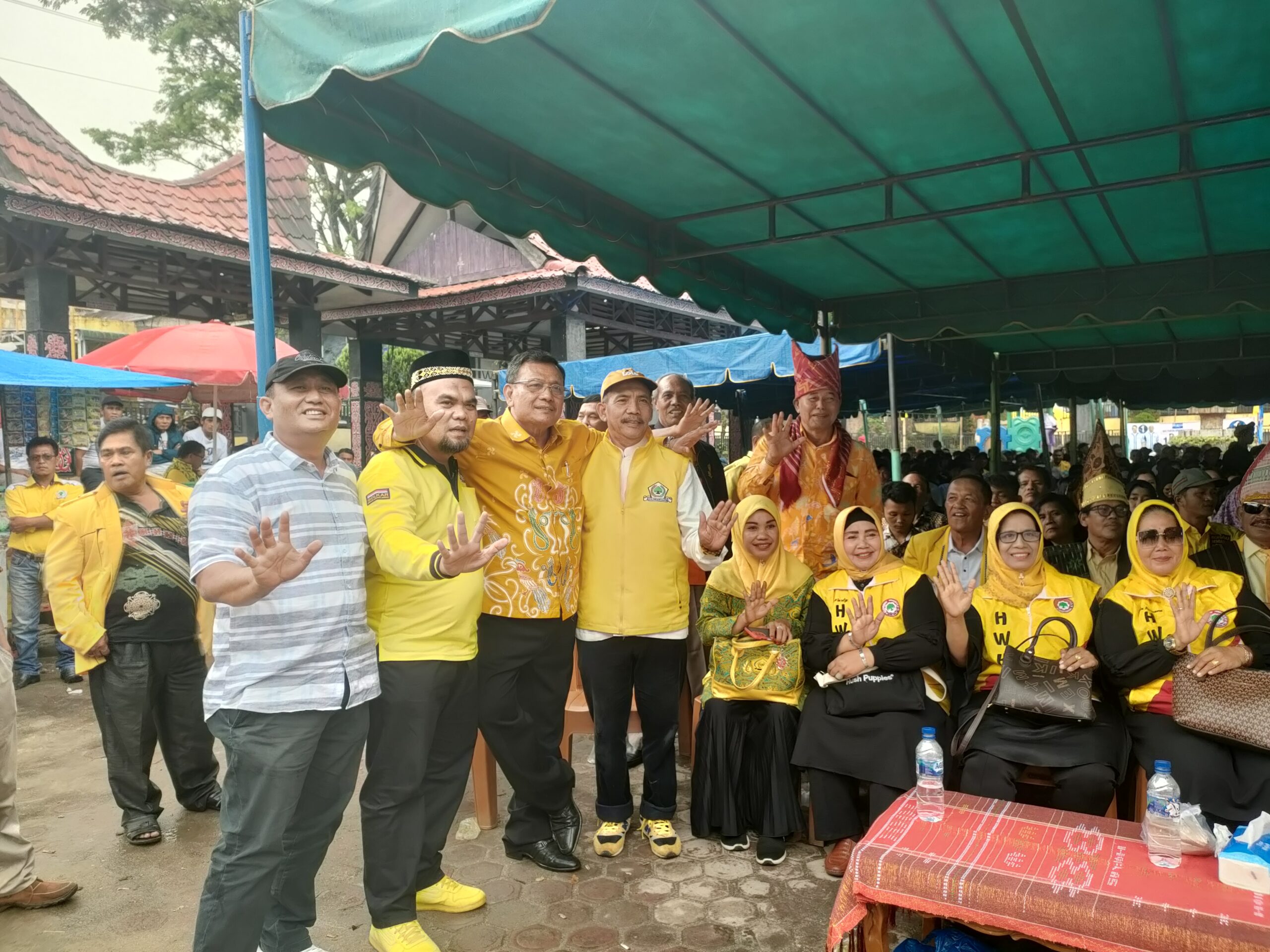 Vickner - Wahyu Hadiri kampanye Akbar Bobby - Surya.(Foto/Iwan)