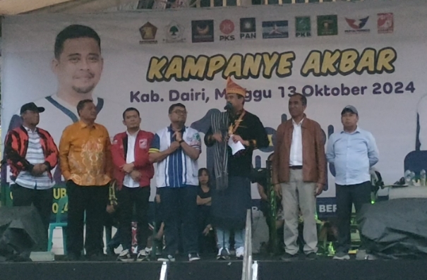 Kampanye Akbar Calon Gubernur Sumatera Utara Bobby - Surya.(Foto/Iwan)