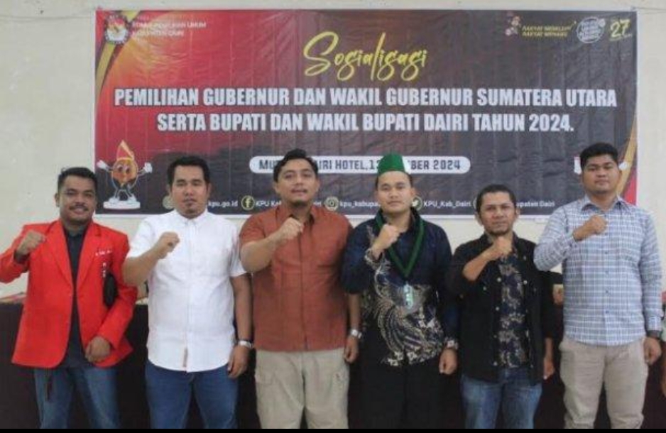 Sosialisasi KPU Dairi kepada Mahasiswa.(Ist)