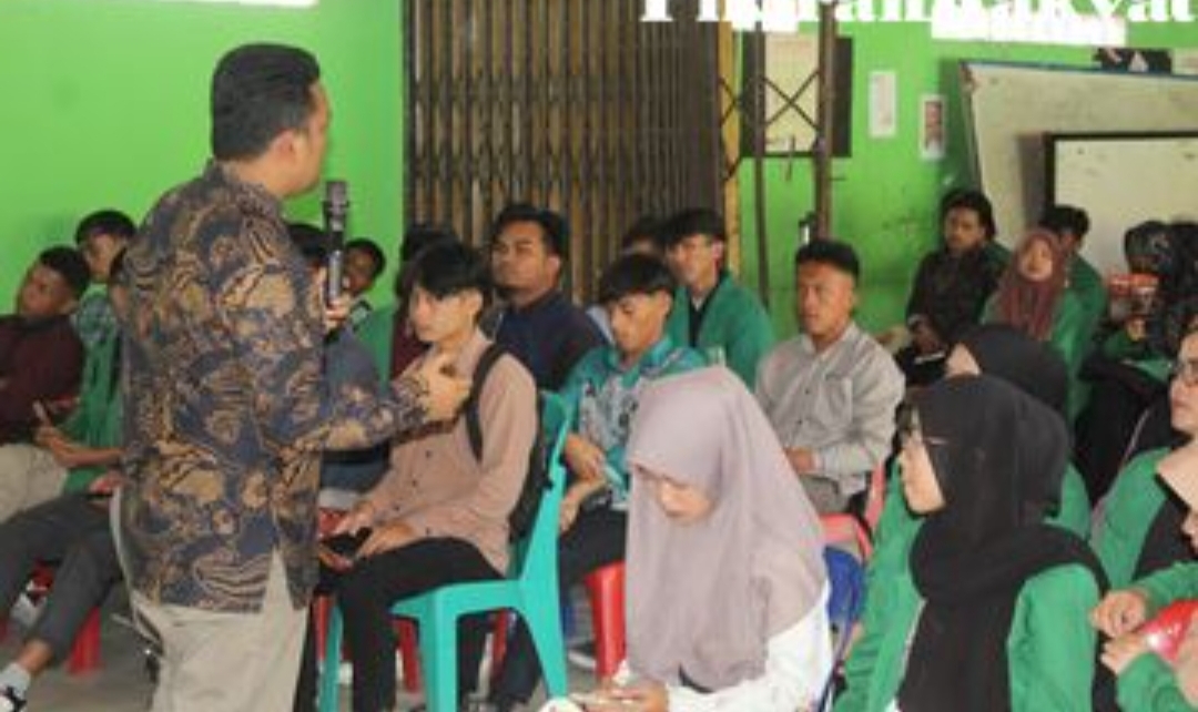 KPU Dairi Goes to Campus Sekolah Tinggi Agama Islam (STAIS) Al-Ikhlas Sidikalang.(Ist)