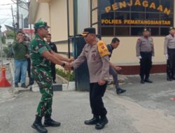 Wakapolres Siantar Sambut Kunjungan Pangdam I/BB, Perkuat Sinergitas TNI-Polri
