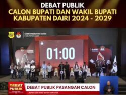 Debat Calon Bupati dan Calon Wakil Bupati Dairi tahun 2024