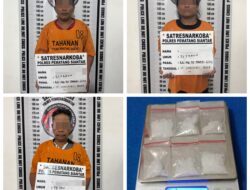 Polisi Bekuk 3 Orang Terduga Pengedar Sabu di Sekitaran Eks Terminal Sukadame Siantar