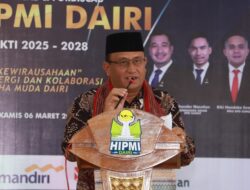 Pelantikan Pengurus HIPMI Dairi, Wakil Bupati  Ajak Sejalan Visi Pembangunan 