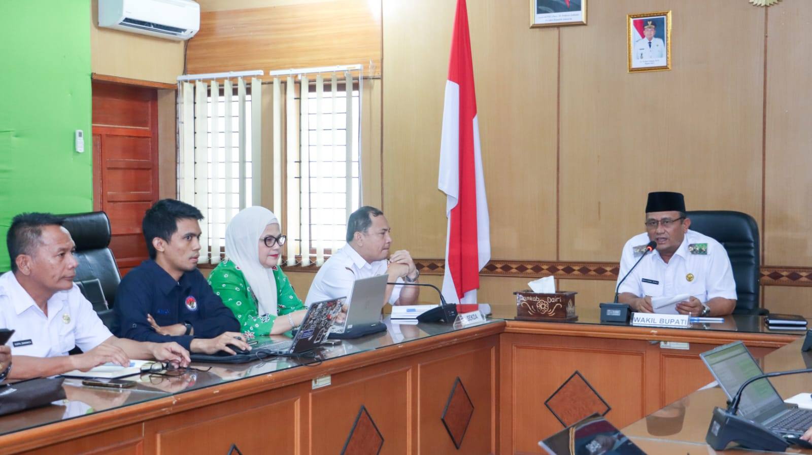 Foto Pertemuan Wakil Bupati Wahyu Sagala dan Komisioner Komnas Disabilitas. (ist)