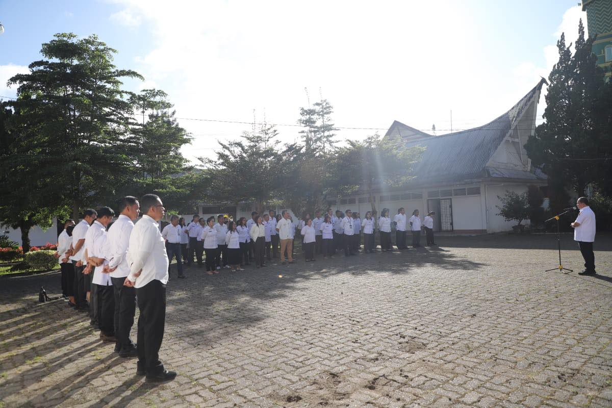 Foto suasana apel pagi.(ist)