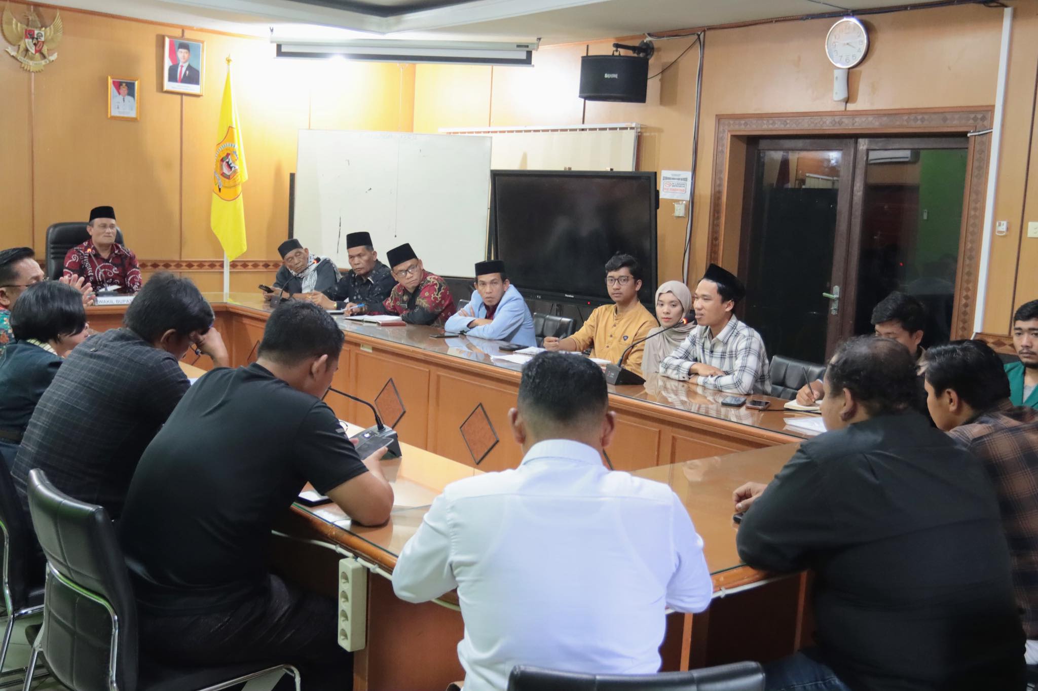 Foto suasana rapat persiapan malam takbir 1446 H, Kab Dairi. (ist)