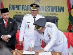 Bupati Dairi Sampaikan Pidato Perdana Pada Rapat Paripurna Istimewa DPRD