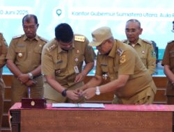 Bupati Vickner Hadiri Rapat Penyiapan Laporan Revalidasi Toba Caldera UNESCO Global Geopark Tahun 2025
