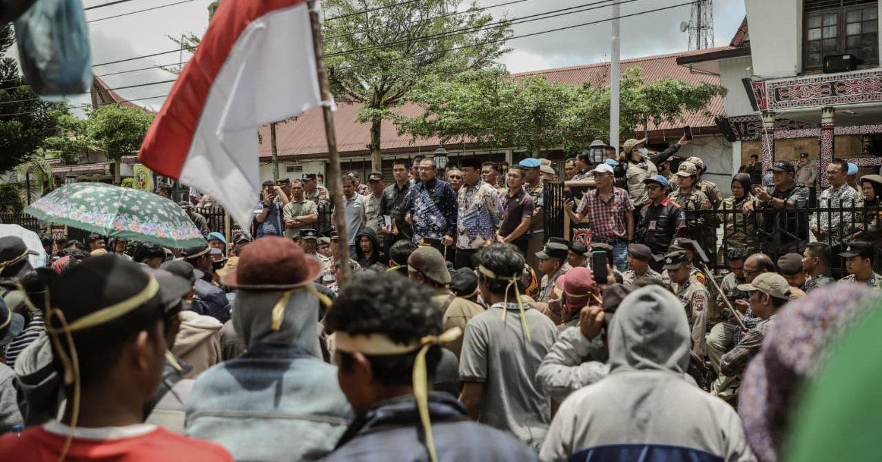 Foto Demo PT Gruti. (ist)