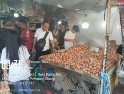 Jelang Ramadhan Polres Bersama Pemko  Cek Harga Sembako di Pasar Siantar