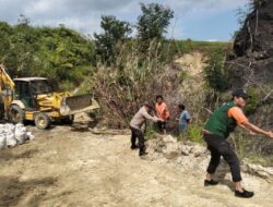 Bupati Dairi Instruksikan Penanganan Longsor Jalan Desa Parbuluan III