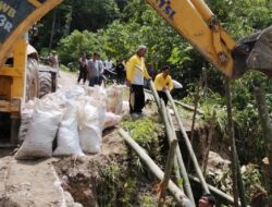 Pemkab Dairi Tangani Jalan Amblas di Desa Onan Lama Pegagan Hilir