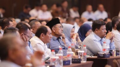 Foto: Bupati Dairi, Ir. Vickner Sinaga, saat menghadiri MusrenbangRKPD Provinsi Sumatera Utara Tahun 2027 di Hotel Santika Premiere Dyandra, Medan, Rabu (22/4/2026).(ist)