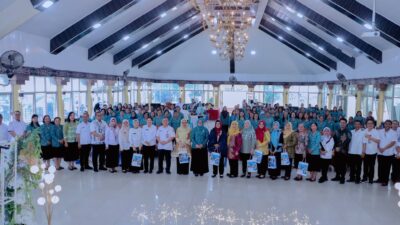 Foto bersama usai supervisi TP.PKK Provsu. (ist)