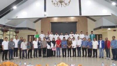 Foto usai pelantikan pengurus Wushu Kabupaten Dairi periode 2024–2028 di Balai Budaya Sidikalang, Jumat (17/4/2026). (ist)