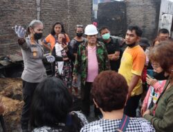 Diduga Dibakar Orang, Kebakaran Pasar Dwikora Siantar Hanguskan Ratusan Kios, Kapolres Langsung Tinjau Lokasi TKP