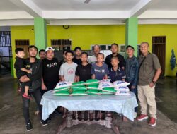 HUT ke-6, Tim Cobra Polres Siantar Bagi Beras ke Anak Panti Asuhan Taruna Melati