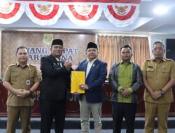Bupati Dairi Sampaikan Nota Pengantar Ranperda RTRW 2026-2046