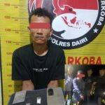 Foto: Sat Narkoba Polres Dairi membekuk seorang pria berinisial AJT (26) atas kepemilikan narkotika jenis sabu. (DT)